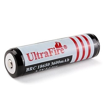 Batterij / accu  3,7 Volt oplaadbaar &gt;3600 MAh voor zaklamp