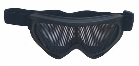 Metal Mesh Shield Goggle II - Zwart 