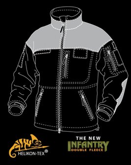 INFANTRY Duty Fleece Black/camo NEW!