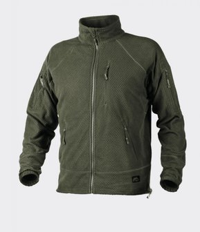 Alpha TACTICAL Grid Fleece Jacket OLIVE GREEN