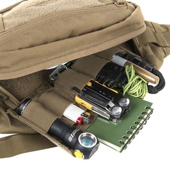 WAIST BAG model BANDICOOT Helikon-tex Black with Olive Green