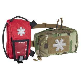MODULAR INDIVIDUAL MED KIT&reg; Pouch Helikon-Tex Red with OLIVE GREEN