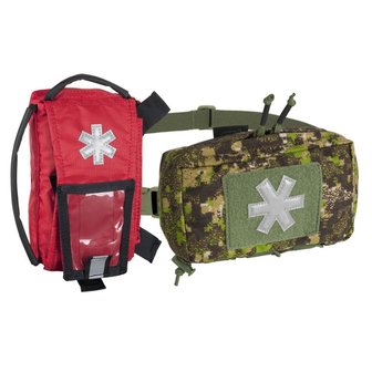 MODULAR INDIVIDUAL MED KIT&reg; Pouch Helikon-Tex Red with OLIVE GREEN