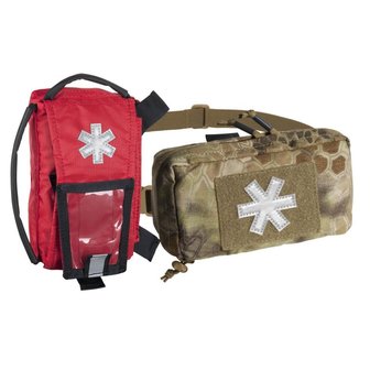 MODULAR INDIVIDUAL MED KIT&reg; Pouch Helikon-Tex Red with OLIVE GREEN