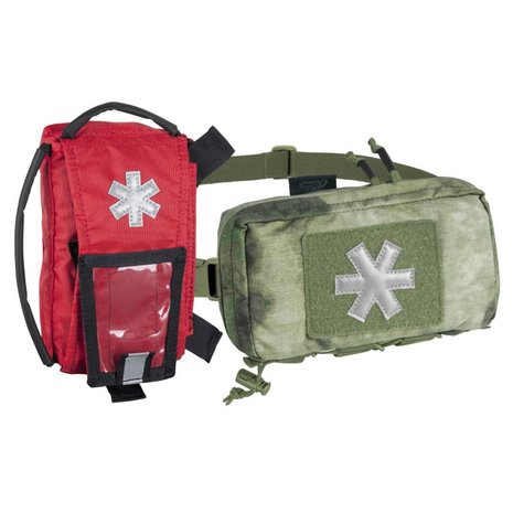 MODULAR INDIVIDUAL MED KIT® Pouch Helikon-Tex Red with OLIVE GREEN